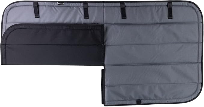 VanEssential Insulated Blackout Crew Window Cover Designed for RAM Promaster Bare Metal Window Frame Van Years 2014 to Current Model - Charcoal Gray