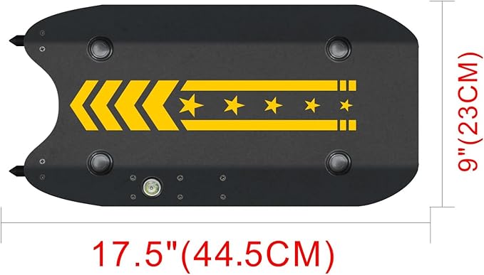 Shindn Aircraft Aluminum Alloy Tactical Shield with Glass Breaker for Outdoor Survival Camping and Self Preservation