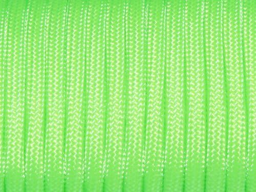 7 Strand Core 550lb Paracord Parachute Cord Lanyard Mil Spec Type III-100ft (Neon Green(17#))