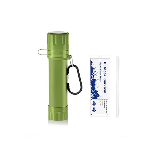 Portable mini Water Filter, Personal Filter Straws for Drinking Survival, Portable Water Purifier for Camping,Hiking,Emergency Survival Water Straws, ultrafiltration Membrane Water Filter.