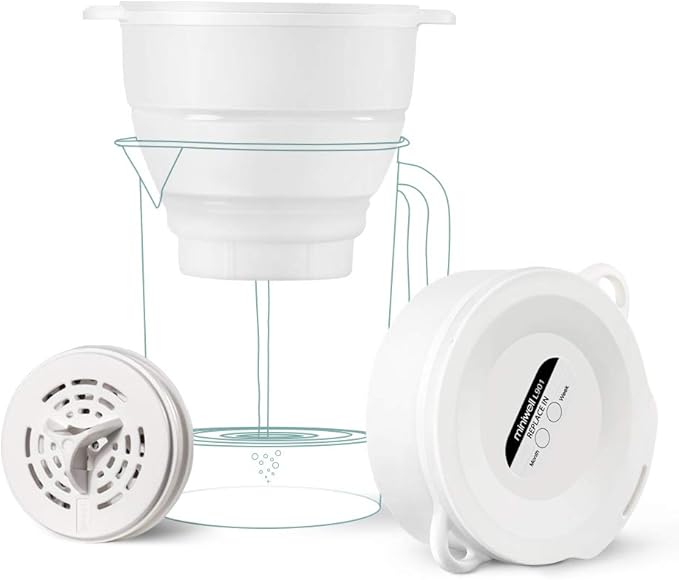 miniwell Filtration System- Water Camping Filter with Replaceable Filter - for Hiking Purification- Remove Chlorine,Sediments, BPA Free- Emergency