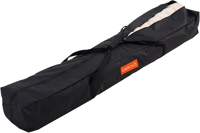 Lazy Daze Hammocks Extra Large Heavy Duty Hammock Storage Bag, 58.2''L x 9.4''W 600D Waterproof Oxford Fabric Bag for Hammock and 12 FT Stand, Portable Carrying Bag with Zippers & Handles, Black