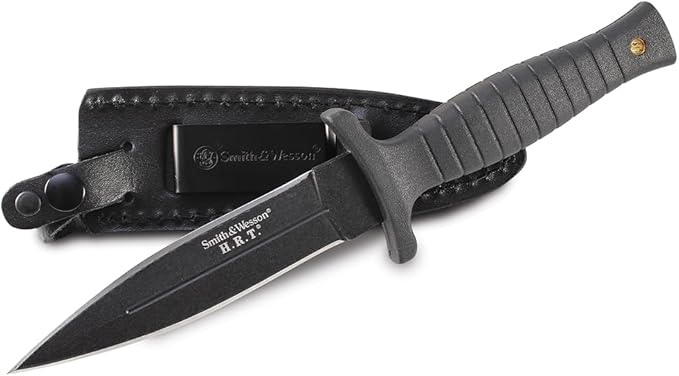 Smith & Wesson 9" H.R.T Double Edged Boot Knife with High Carbon Stainless Steel Blade