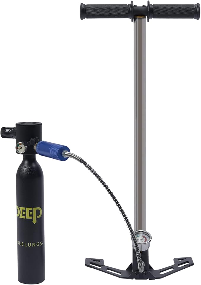 Diving Tank Equipment, Mini Scuba Tank 4500psi, 0.5L Oxygen Tank Pump Equipment, Underwater Breath Mini Scuba Diving Case, for Underwater Exploration, Ship Cleaning, Emergency Insurance