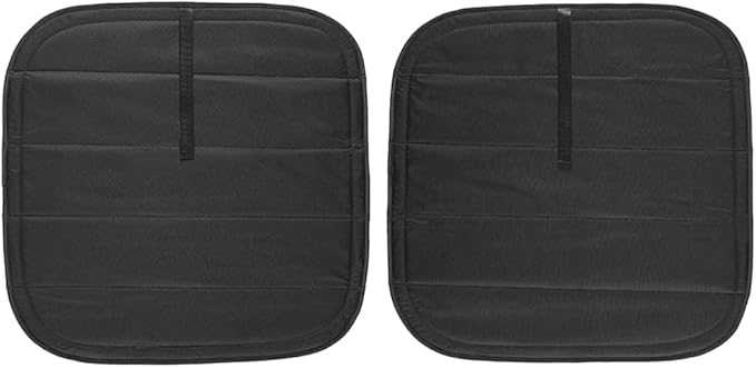 Magnetic Rear Door Window Covers (Pair) for 2014–2026 RAM ProMaster Vans, Enhanced Heat Blocking Insulation, Blackout Privacy Sun Shades – Dark Gray