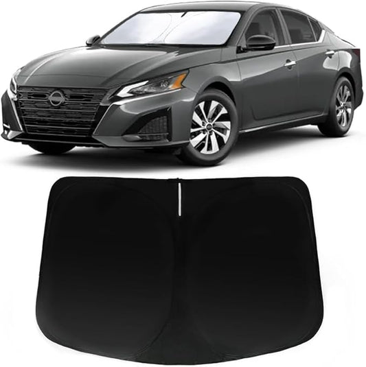Windshield Sun Shade for 2019-2026 Nissan Altima - Car Front Window Sun Visor & Heat Shield Accessories | 240T Sunshade Blocks UV Rays Sheld
