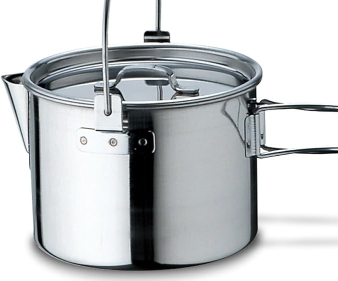 Snow Peak Kettle No. 1 - Stainless Steel Kettle for Outdoor Cooking - Durable Camping Kettle for Camping & Hiking