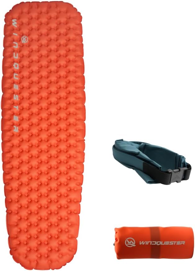 Elevate X Inflatable Sleeping Pad – 4-Season Lightweight Camping Mattress, ASTM R-Value 7.5, Durable Waterproof Nylon, Compact Backpacking Sleeping Mat for Winter Trekking & Extreme Cold