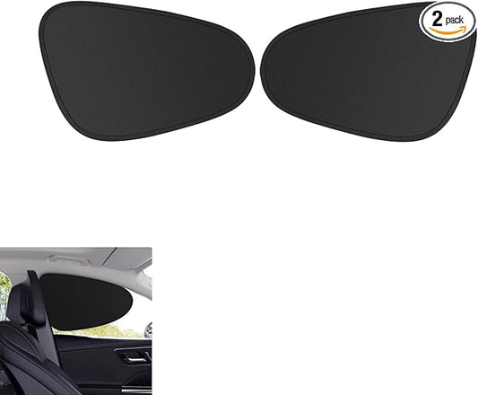 Car Side Window Sun Shades, 2 PCS Window Sunshades Privacy Curtains, Sun Glare and UV Rays Protection, Block Light for Breastfeeding, Taking a nap, Changing Clothes, Camping (Front Window)