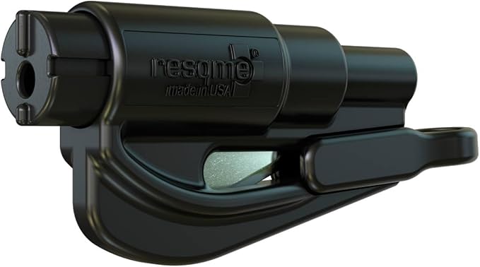RESQME The Original Keychain Car Escape Tool, Made in USA, unisex-adult, (Black), Single Pack (01.100.01)