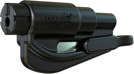 RESQME The Original Keychain Car Escape Tool, Made in USA, unisex-adult, (Black), Single Pack (01.100.01)