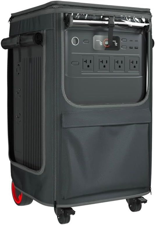 For Jackray Solar Generator 5000 Plus Protective Cover | Waterproof & Dustproof, Inspection Window + Dual-Side Opening Design, Perfectly Compatible with Jackray 5000W Portable Power Station