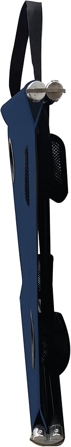 Neso Beach Table - Lightweight, Portable and Foldable Table for Beach, Camping and Outdoor Adventures - Stable Surface - with Cup Holder for Drinks and Phone Pockets - Navy