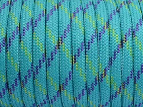 7 Strand Core 550lb Paracord Parachute Cord Lanyard Mil Spec Type III-100ft (Light Blue Camo(99#))