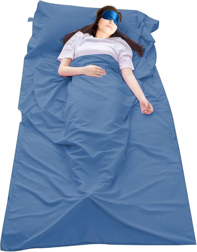 Sleeping Bag Liner Camping Travel Home Bed Sheet Lightweight Breathable Hotel Compact Sacks