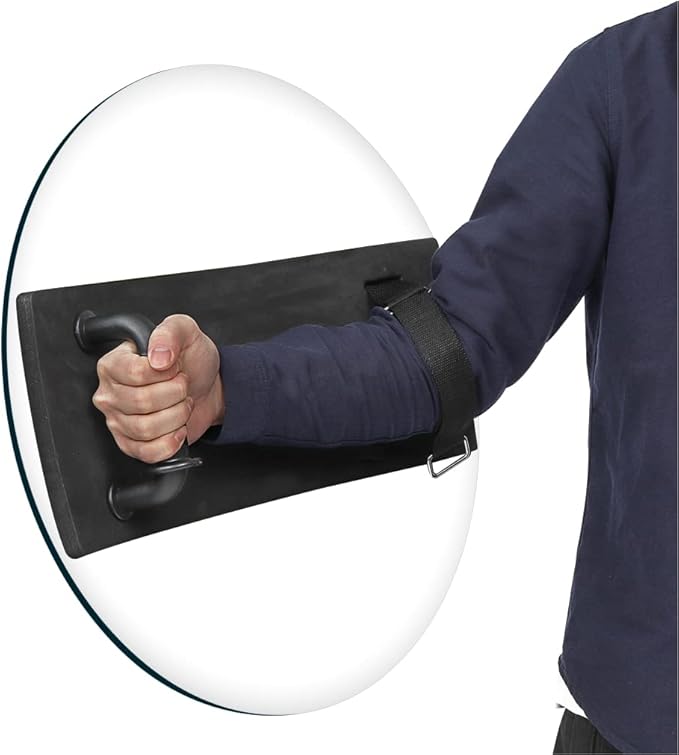 Shindn Aircraft Aluminum Alloy Tactical Shield with Glass Breaker for Outdoor Survival Camping and Self Preservation