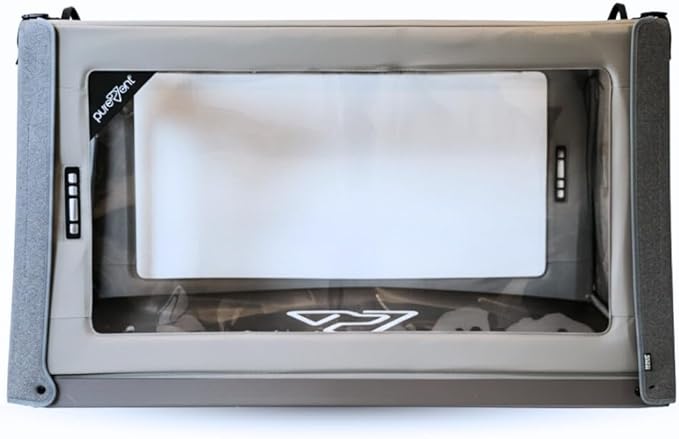 PureVent Pet Oxygen Chamber - Safe Veterinary-Grade Oxygen Therapy Cage foir Dogs, Cats, Birds and Animals - Built-in Ventilation (Large - for Pets up to 70 lbs)
