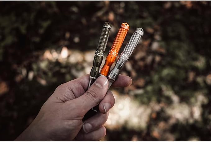Exotac nanoSTRIKER XL Self Contained Ferrocerium Fire-Starter with Stainless Steel and Tungsten Carbide Striker, Waterproof 1/4 in. Ferro Rod Produces Up To 3,000 Fire-Starting Strikes