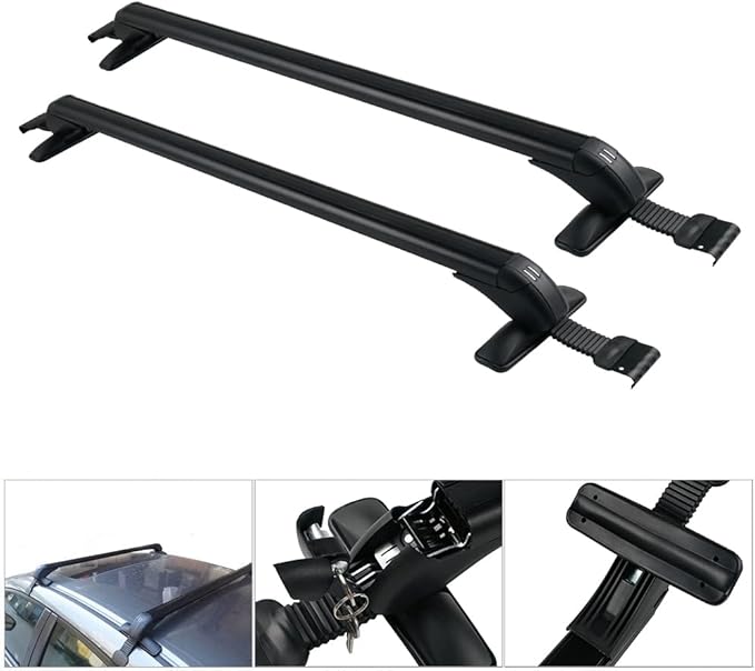 Bevinsee Roof Rack Cross Bars Compatible with Honda Civic 2006-2020 with Anti-Theft, Aluminum Luggage Crossbars Car Rooftop Cargo Bag Kayak Bike Luggage Snowboard Skiboard Carrier Canoe Kayak Bike