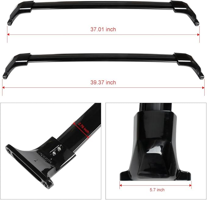SCITOO Roof Rack Cross Bars Fit for GMC Acadia 2017 2018 2019 2020 2021 2022,for Rooftop Cargo Carrier Bag Basket Luggage Kayak Canoe Bike Snowboard Skiboard