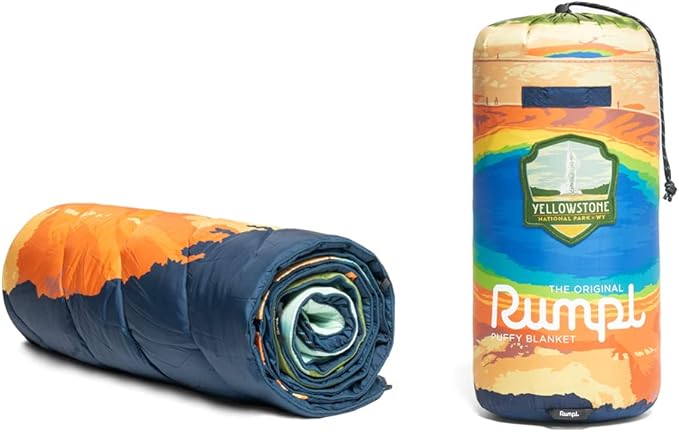 Rumpl Original Puffy National Park Blanket for Camping and Outdoors, Yellowstone - V1