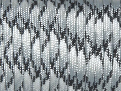 7 Strand Core 550lb Paracord Parachute Cord Lanyard Mil Spec Type III-100ft (Gray Camo(72#))