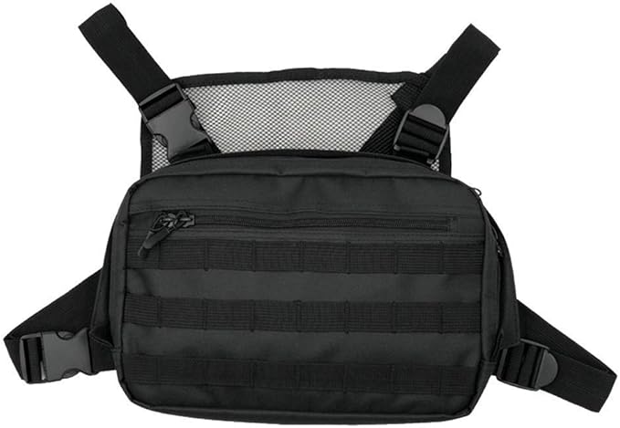 Croogo Universal Hands Free Radio Chest Rig Vest bag Harness Bag Rescue bag Front Pack Pouch Hip hop bag