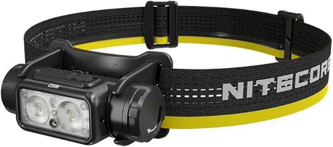 Nitecore NU53 1800 Lumen Headlamp, USB-C Rechargeable, Long Runtime, Industrial Work and Outdoor Headlamp with White & Red Auxiliary Lights