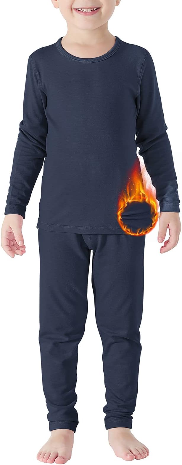 Thermal Underwear for Kids Toddler Winter Base Layer Long Johns Sets for Girls Boys