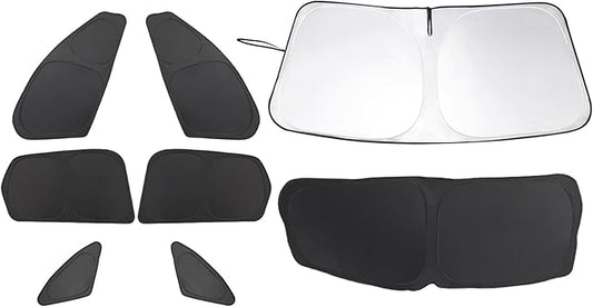 TINGLU Window Shades 8PCS for Jaguar F-Pace 2016-2025 2026 Accessories Car Side Full Windows Rear Triangular Windshield Sun Shade Sun UV Rays & Privacy Protection for Camping,Napping