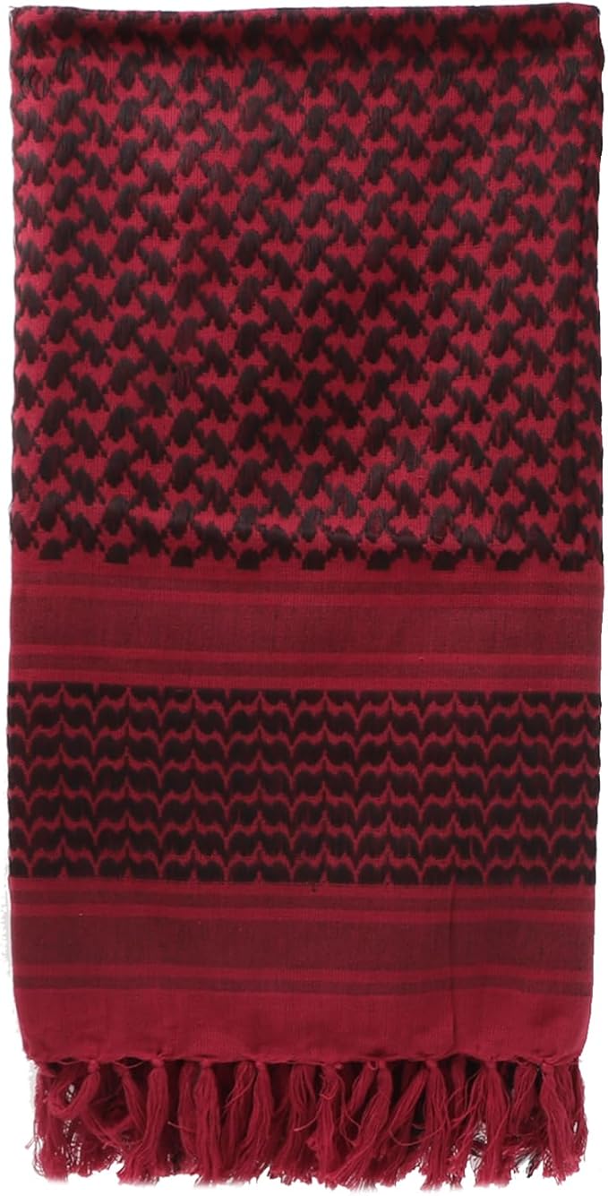 Ever Fairy Military Shemagh Tactical Desert Scarf Cotton Arab Keffiyeh Tactical Scarf Head Neck Face Wrap for Men Women