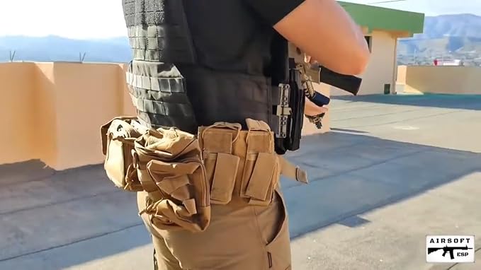YAKEDA Tactical Battle Belt Duty Belt Law Enforcement Utility Belt Police Belt Set 5 PCS