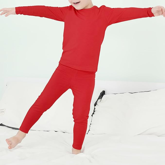 Thermal Underwear for Kids Toddler Winter Base Layer Long Johns Sets for Girls Boys