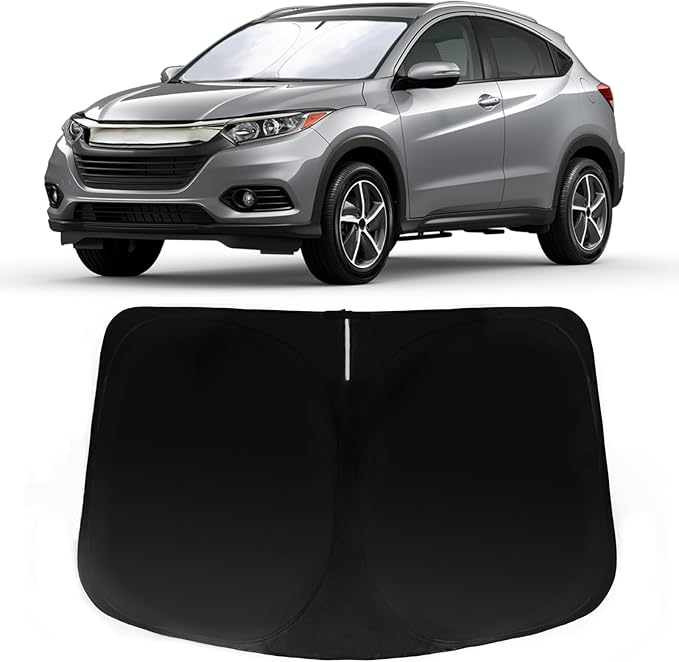 Windshield Sun Shade for 2023-2026 Honda HR-V (LX Sport EX EX-L), Car Front Window Sunshade with 240T Sun Visor Protector Blocks UV Rays Heat Sun Shield Accessories(Honda HRV)