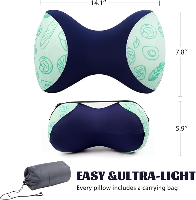 rytopt Knee Pillow for Side Sleepers, Camping Pillow, Leg Pillow, Small Memory Foam Pillow Travel, Comfortable Leg Pillow for Side Sleeping, Compatible for Camping
