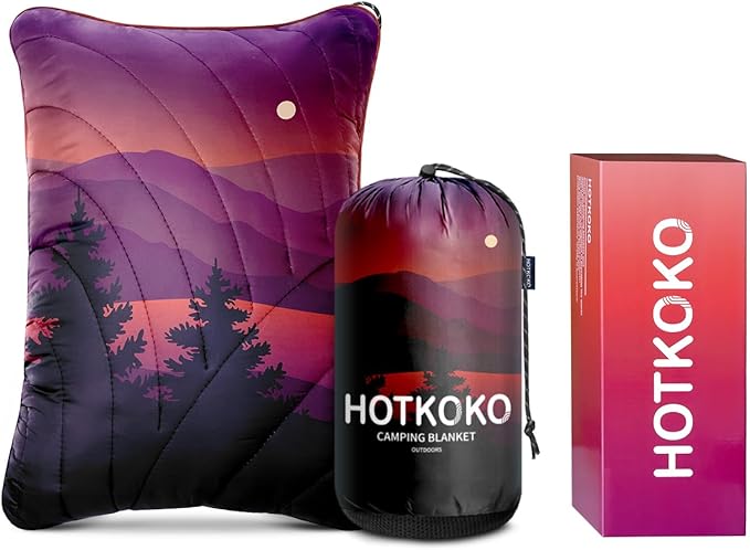 Camping Pillow,Supportive Compressible Travel Pillow Lightweight Camp Pillow with Storage Bag for Camping,Hiking,Backpacking,Airplane