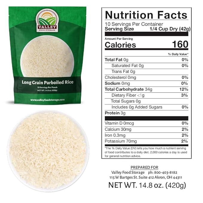 Valley Food Storage Freeze Dried Beef & Rice | 68 Serving Emergency Food Supply, 924g Protein | Non-GMO Survival Meals with 25 Year Shelf Life | Long Term Food Storage, Camping & Prepper Supplies