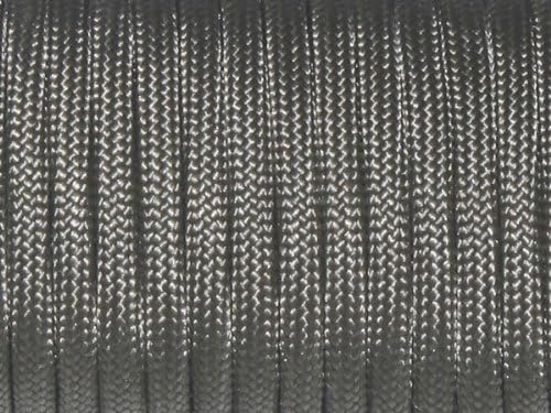 7 Strand Core 550lb Paracord Parachute Cord Lanyard Mil Spec Type III-100ft (Gun Gray(51#))