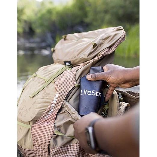 LifeStraw Peak Series - Compact Gravity Water Filter System - 3L for Backpacking, Group Camping, Hiking and Travel, Mountain Blue