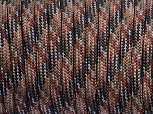 7 Strand Core 550lb Paracord Parachute Cord Lanyard Mil Spec Type III-100ft (Dream Brown(96#))