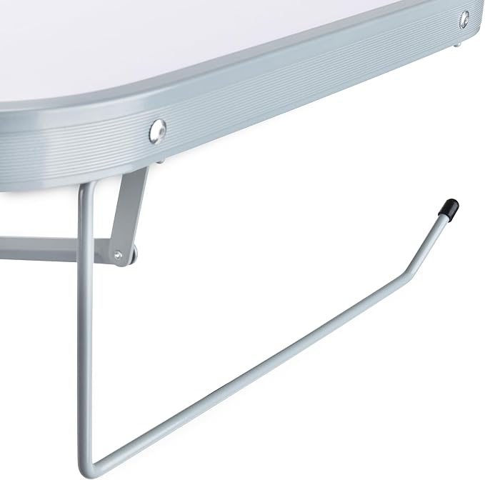 Camco Olympian Deluxe Portable Grill Table - Provides Plenty of Room for Grilling Gear While Camping - Folding Grilling Table Collapses for Compact Storage - Supports Up to 100lb (57293)