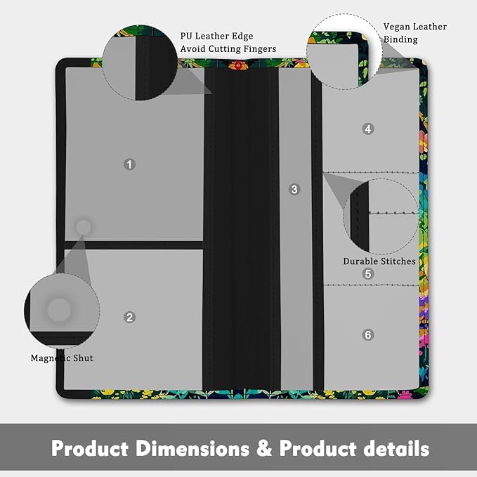 Car Registration and Insurance Holder, with Magnetic Closure for License, Cards and Documents, All Vehicle Needs and Car Accessories (Cat)