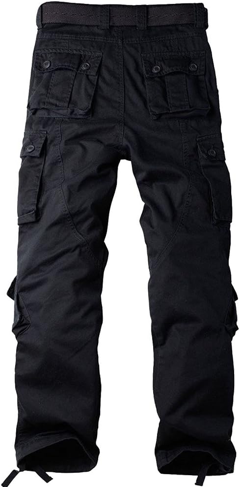 Men's BDU Casual Military Pants, Tactical Wild Army Combat ACU Rip Stop Camo Cargo Work Pants Trousers with 8 Pockets
