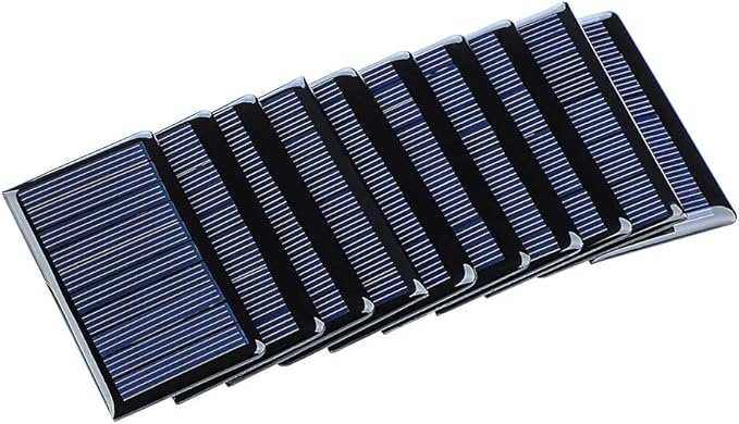 SUNYIMA 5V 60mA Epoxy Polycrystalline Solar Panel Cells for Battery Charger DIY System Kits 68mmx37mm / 2.67"x1.45"
