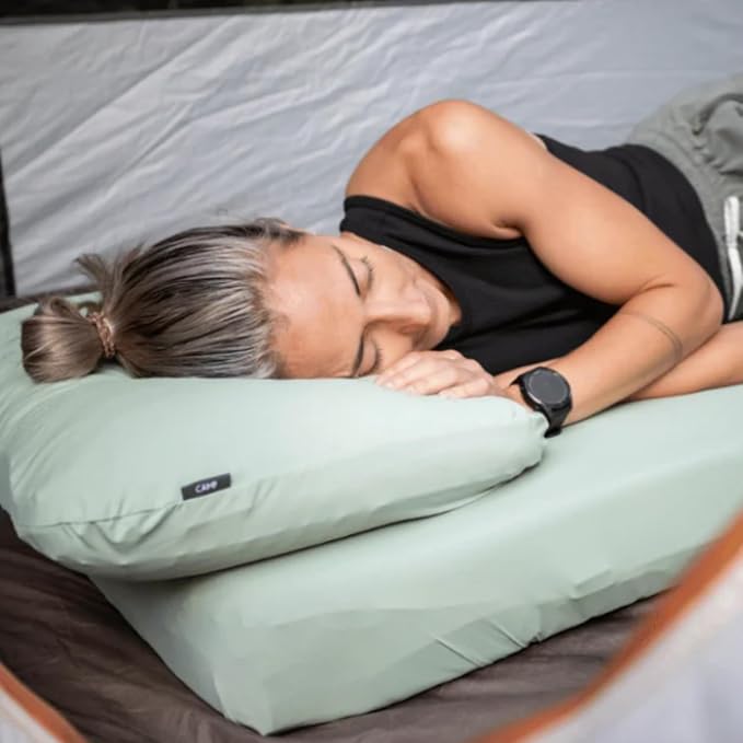 HEST Pillowcase Cooling - Compatible Camp Pillows - Jade Cooling Fabric - Machine Washable - Outdoor Ready - Medium