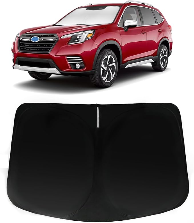 Windshield Sun Shade for Subaru Forester 2026 2025-2019, Car Front Window Shade Sun Visor & Heat Shield Accessories | 240T Sunshade Blocks UV Rays Heat