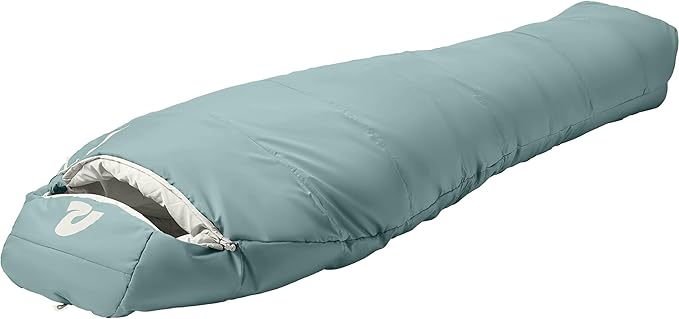 Retrospec Dream Mummy Sleeping Bag - 5, 15, & 30°F Cold Weather Camping & Travel Essential Gear with Water - Resistant Shell & Synthetic Fill - Zippered Pocket & Stuff Sack