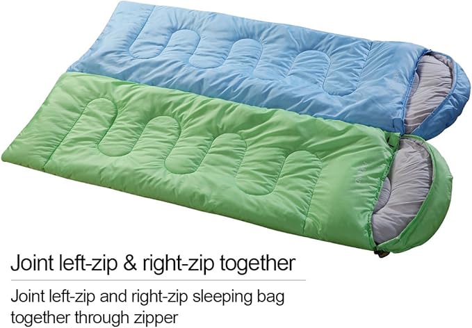 FARLAND Sleeping Bags for Adults Teens Kids with Compression Sack Portable and Lightweight for 3-4 Season Camping, Hiking,Waterproof, Backpacking and Outdoors