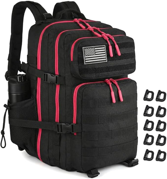 45L Tactical Backpack for Men Women, Military Assault Pack with MOLLE, Large 3 Day Bug Out Bag for Hiking Camping
