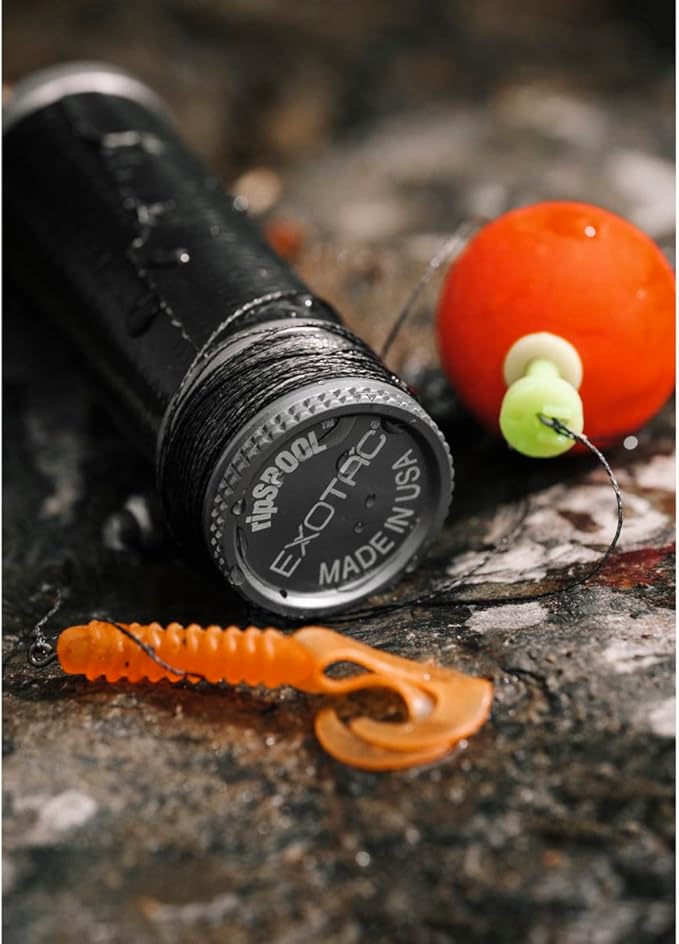 Exotac ripSPOOL Lightweight Bushcraft and Survival Complete Field Repair Kit and FireCord Lanyard for First Aid, Fire-Starting, Tool Creation, Fishing, and Navigation Tasks, Made in the USA